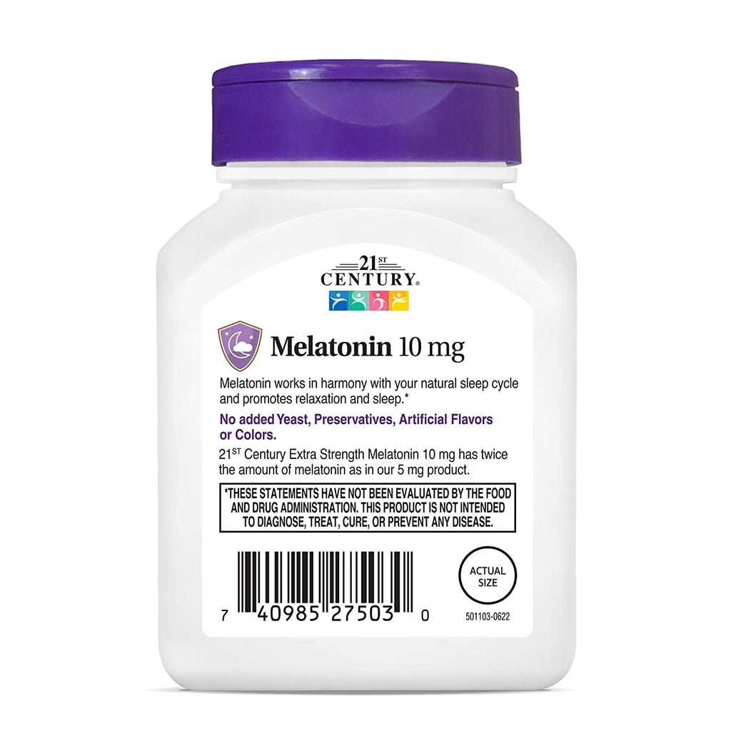 21st Century Melatonin Quick Dissolve Tablets Cherry 10 mg - 120 Tablets - image 3