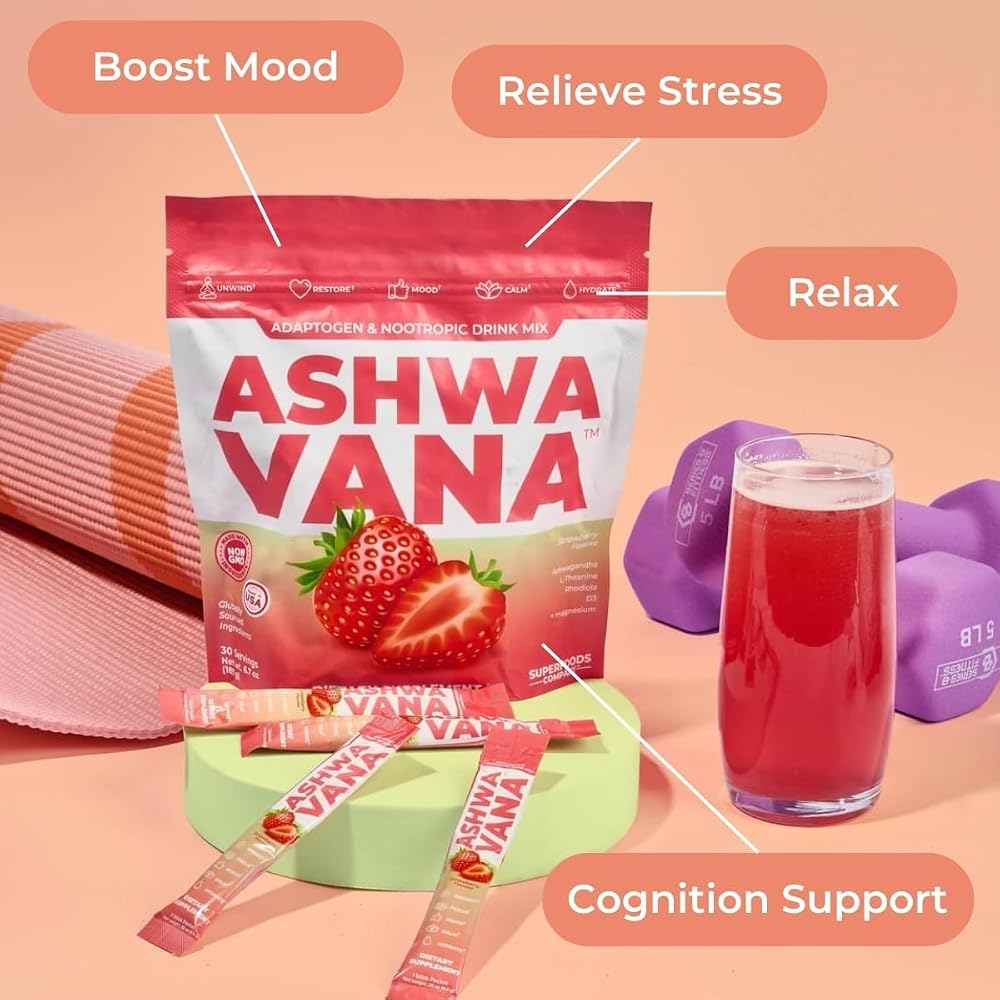 Superfoods Company Ashwavana Zen Relax Drink Mix Powder - 120 Count - image 7