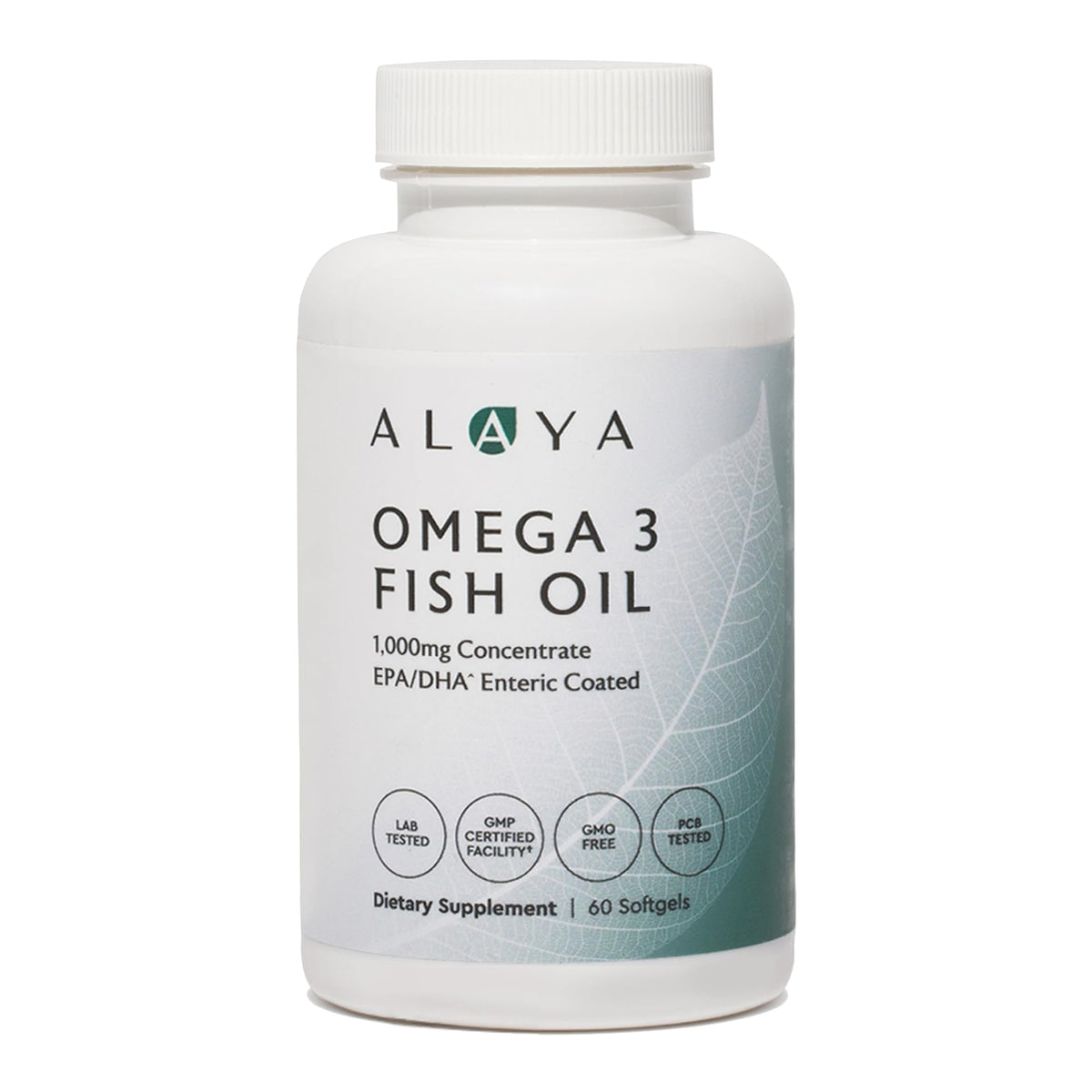 Alaya Naturals Omega 3 Fish Oil 1000 mcg - 60 Softgels