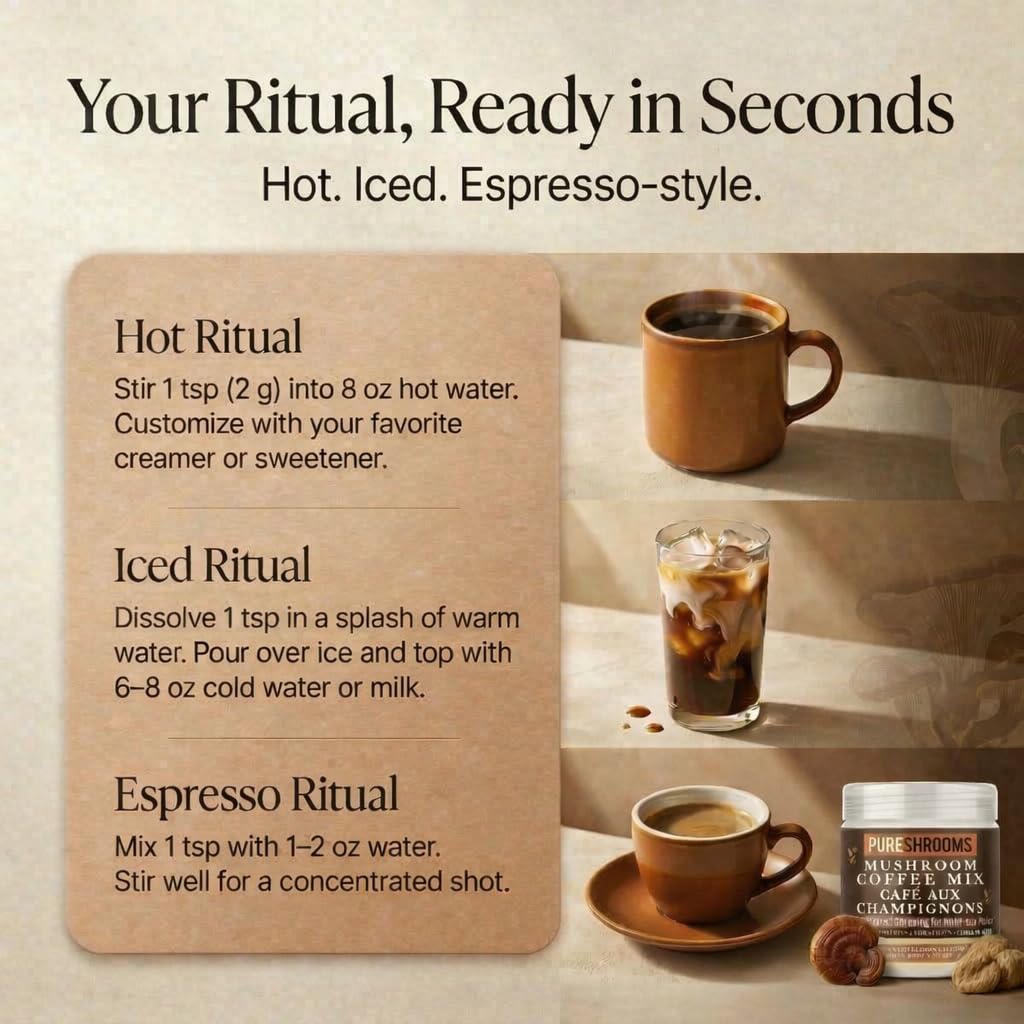 Pure Shrooms Adaptogenic Coffee