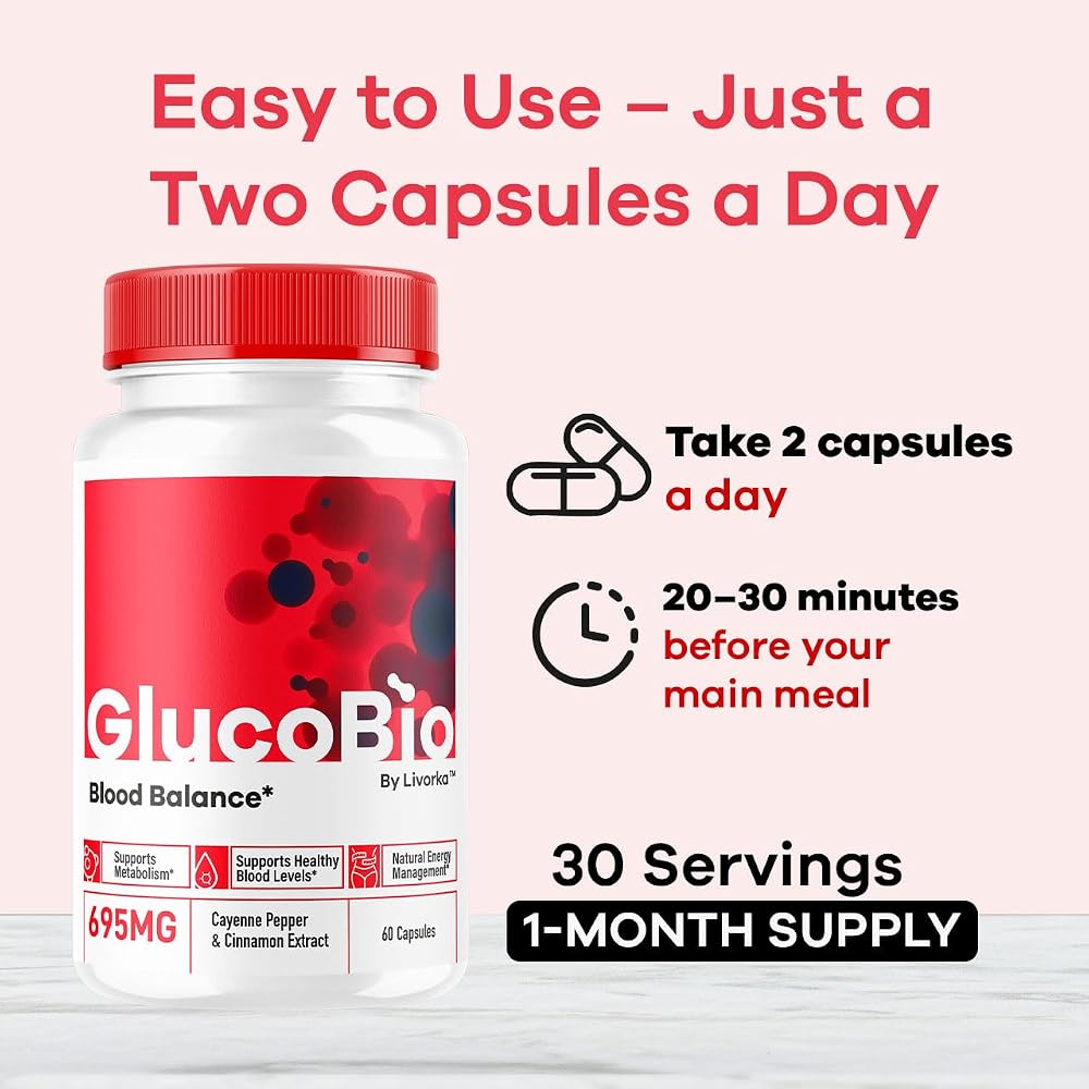 LIVORKA GlucoBio Capsules - Official Gluco Bio Support Pills
