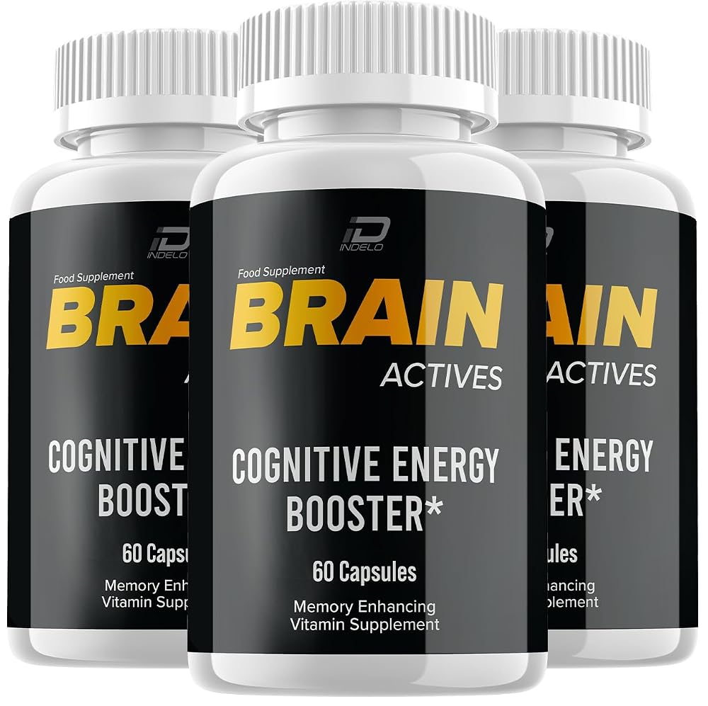 Indelo Brain Actives Capsules for Memory and Focus - 180 Capsules