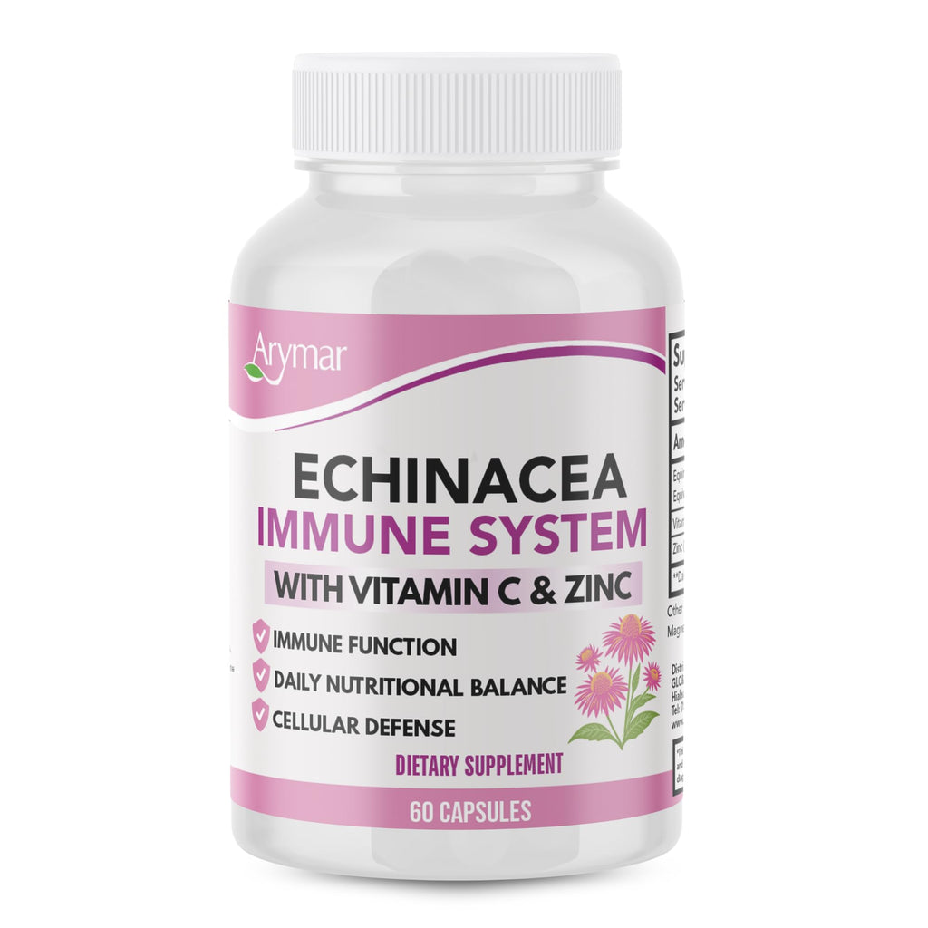 Arymar Echinacea 1000 mg with Vitamin C - 60 Capsules