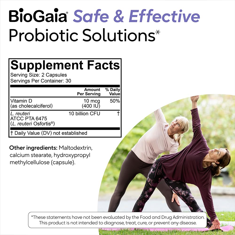 BioGaia Osfortis Women's Probiotic for Strong Bones - 60 Capsules - image 7