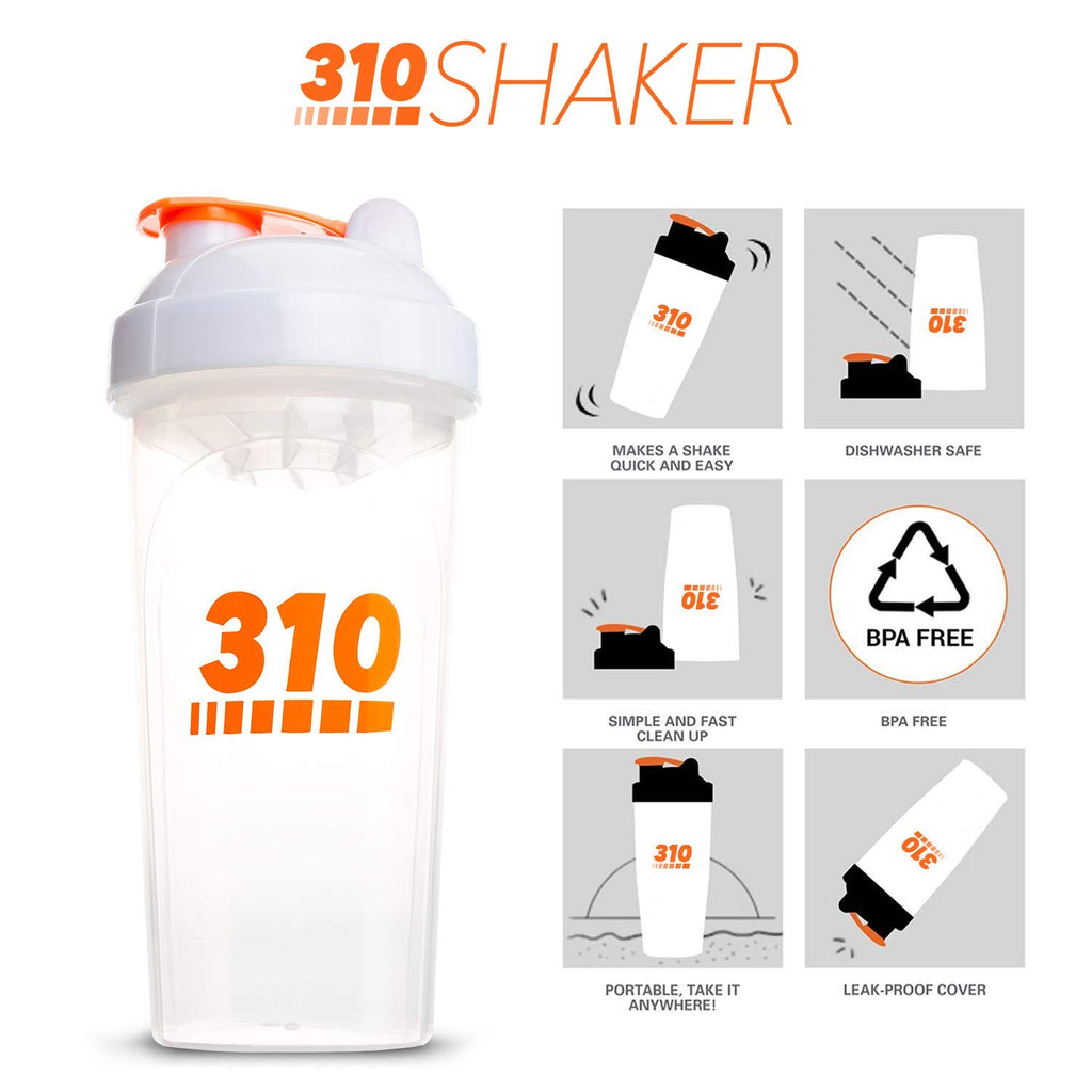 310 Shaker - Protein Shaker and Meal Replacement Blending Bottle