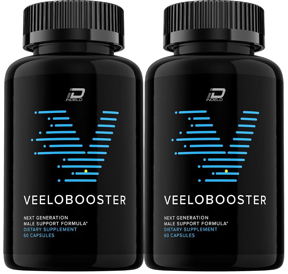 Indelo VeeloBooster Male Support Capsules for Energy - 120 Capsules