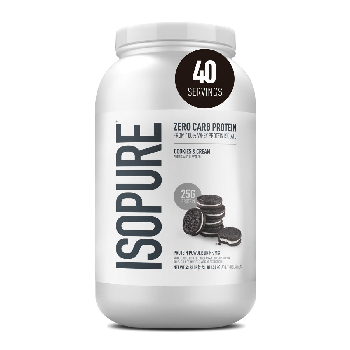 Isopure Zero Carb Low Carb Whey Isolate Protein Powder