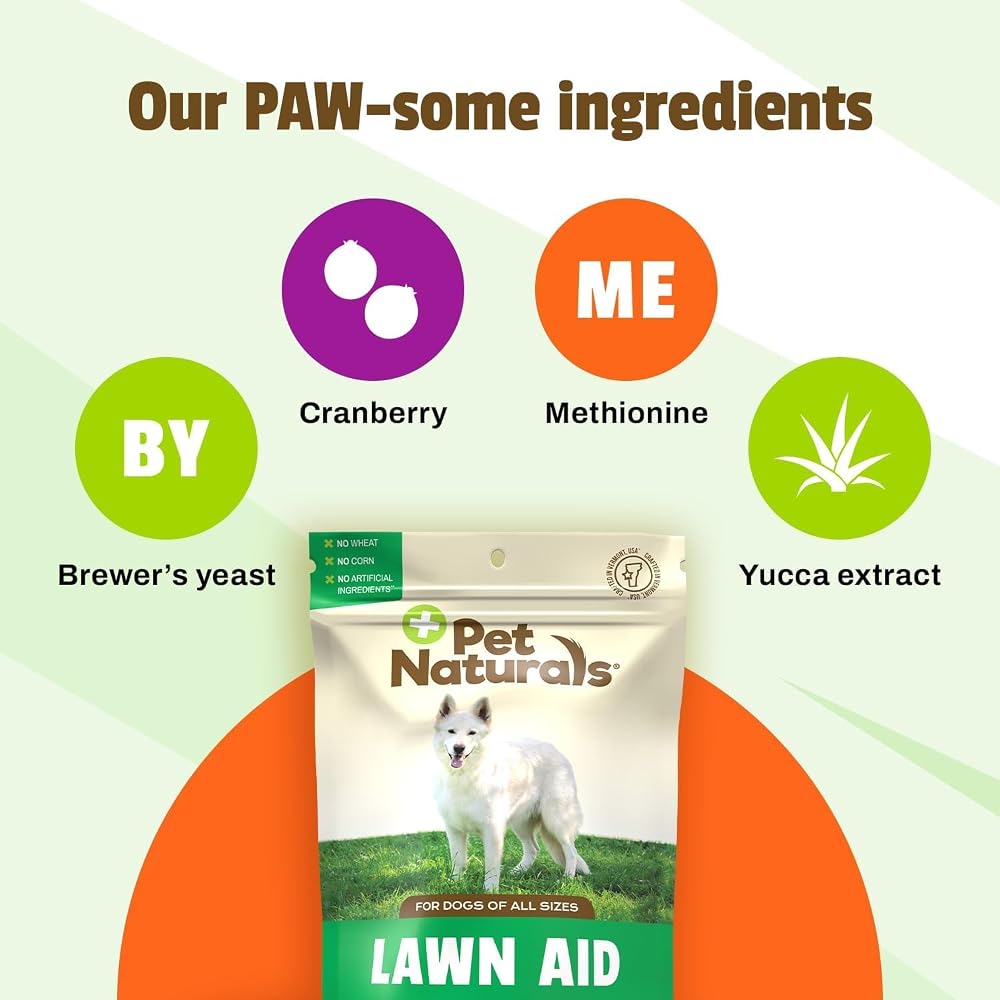 Pet Naturals Lawn Aid Urine Neutralizer Chews for Dogs - 60 Count - image 5