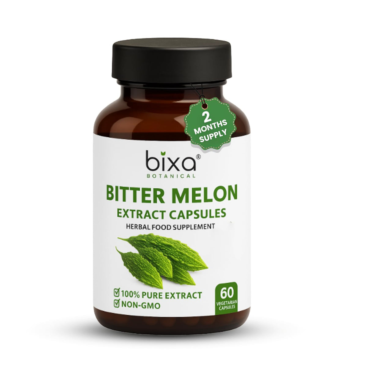 bixa BOTANICAL Bitter Melon Extract Karela 450 mg - 60 Capsules