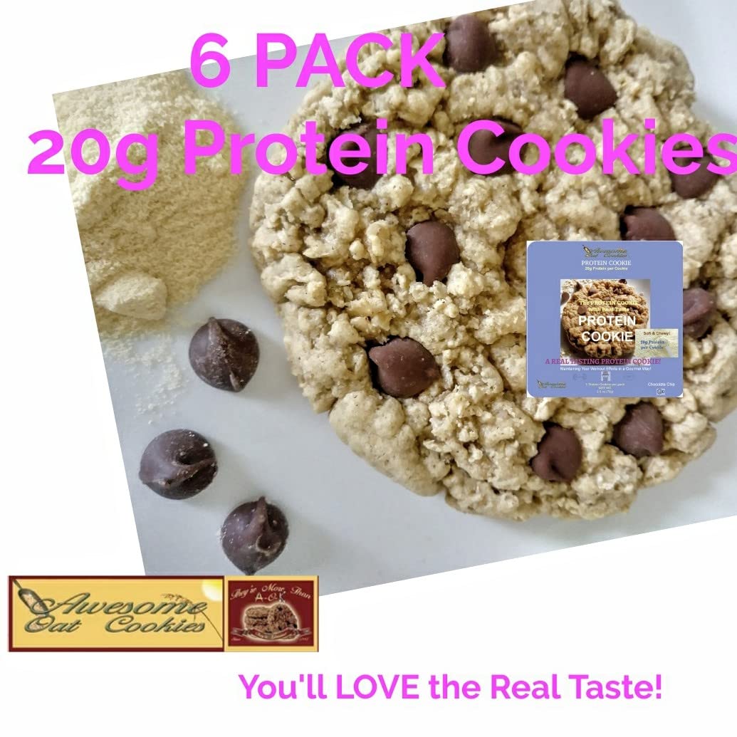 Awesome Oat Cookies Chocolate Chip Whey Protein Cookie - 6 Count - image 6
