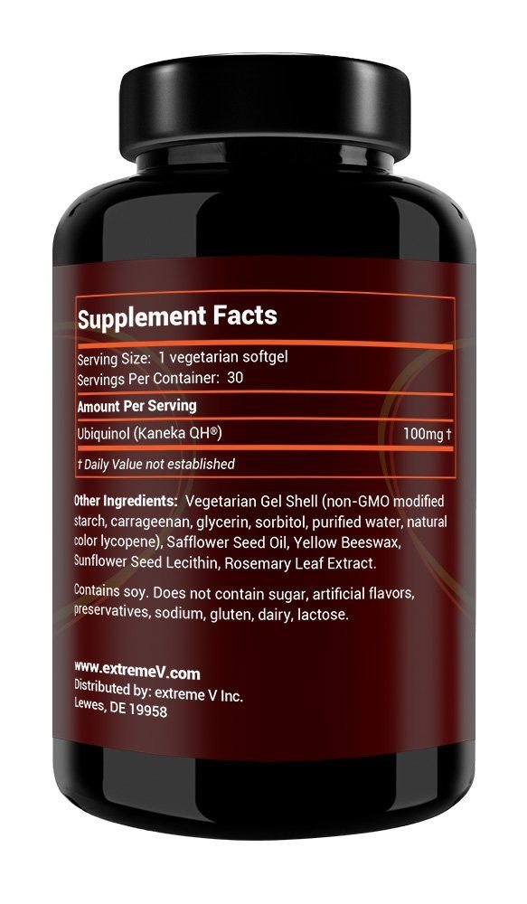 extreme V HeartQQ Ubiquinol CoQ10 100mg - 30 Softgels - image 2