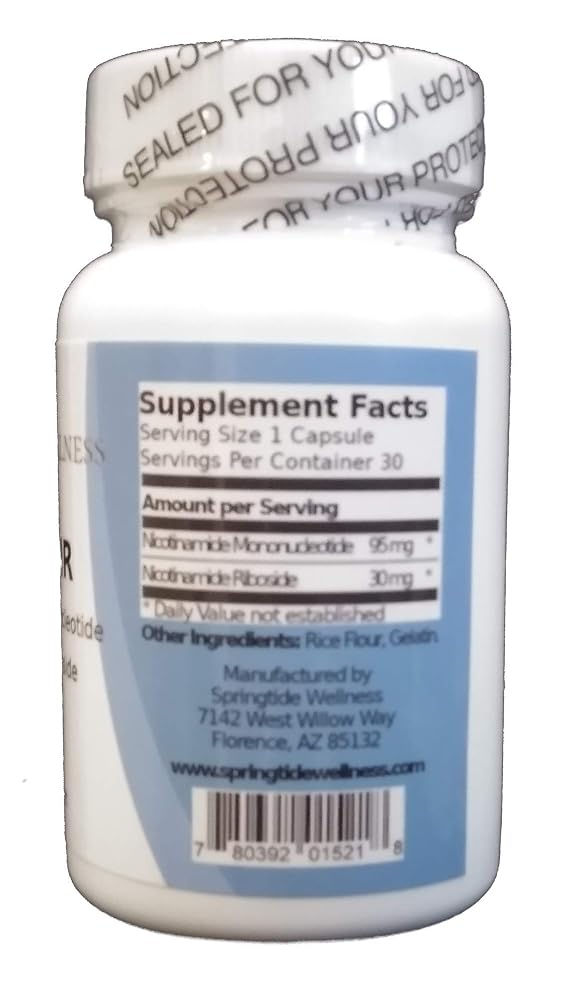 Springtide Wellness NMN + NR NAD+ Booster - 30 Capsules - image 2
