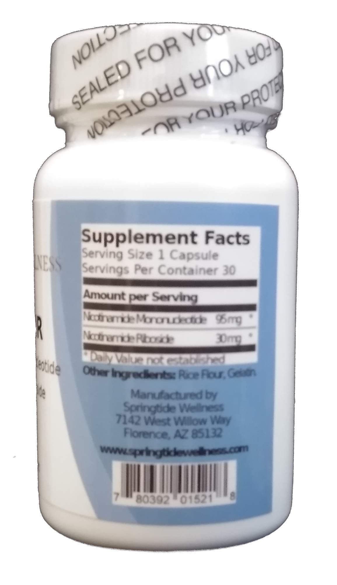 Springtide Wellness NMN + NR NAD+ Booster - 30 Capsules - image 2