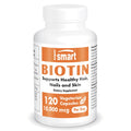Supersmart Biotin 10,000mcg Vitamin B7 - 120 Vegetarian Capsules