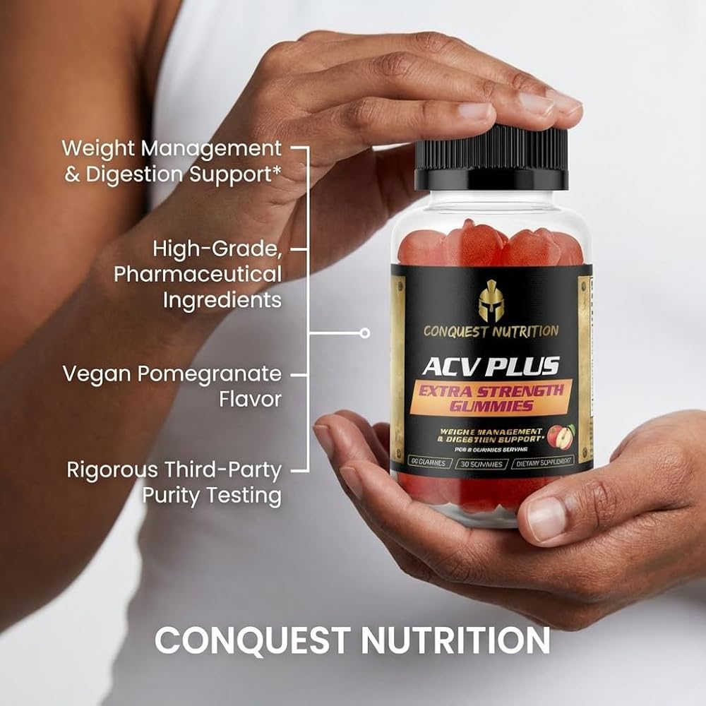Conquest Nutrition ACV Plus 1000mg Apple Cider Vinegar Gummies - 60 Count - image 4