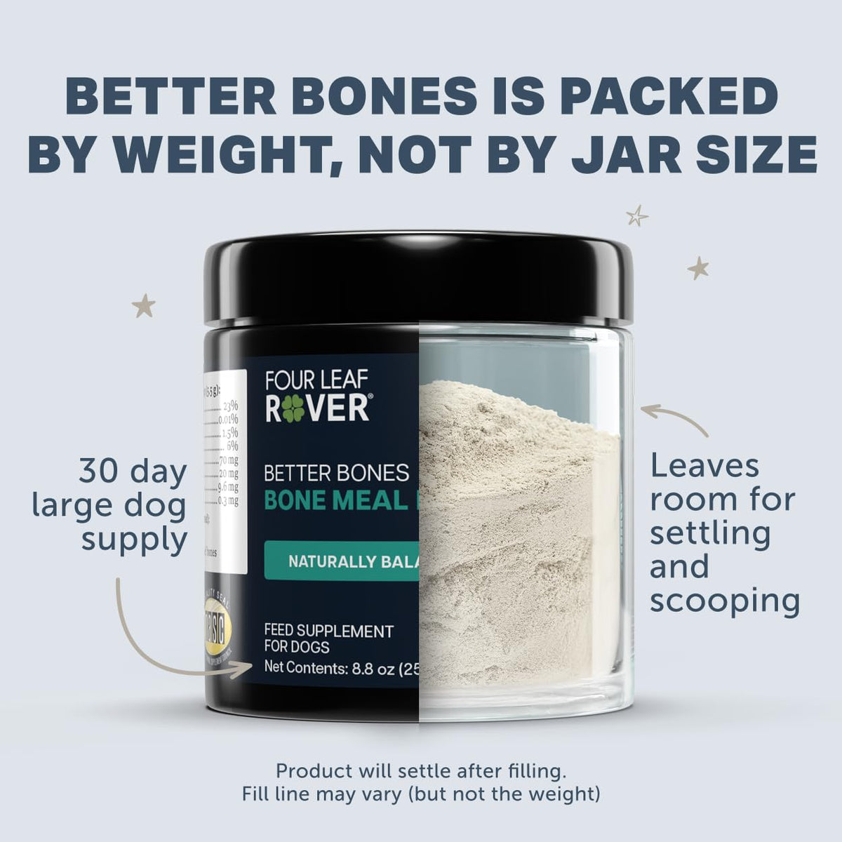 Four Leaf Rover Better Bones Bone Meal for Dogs - 8.04 oz - image 7