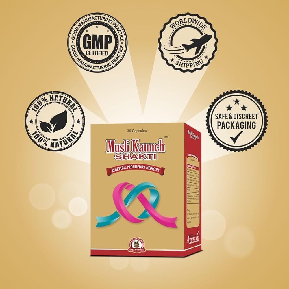 Generic Musli Kaunch Shakti Herbal Supplement - 72 Capsules - image 2