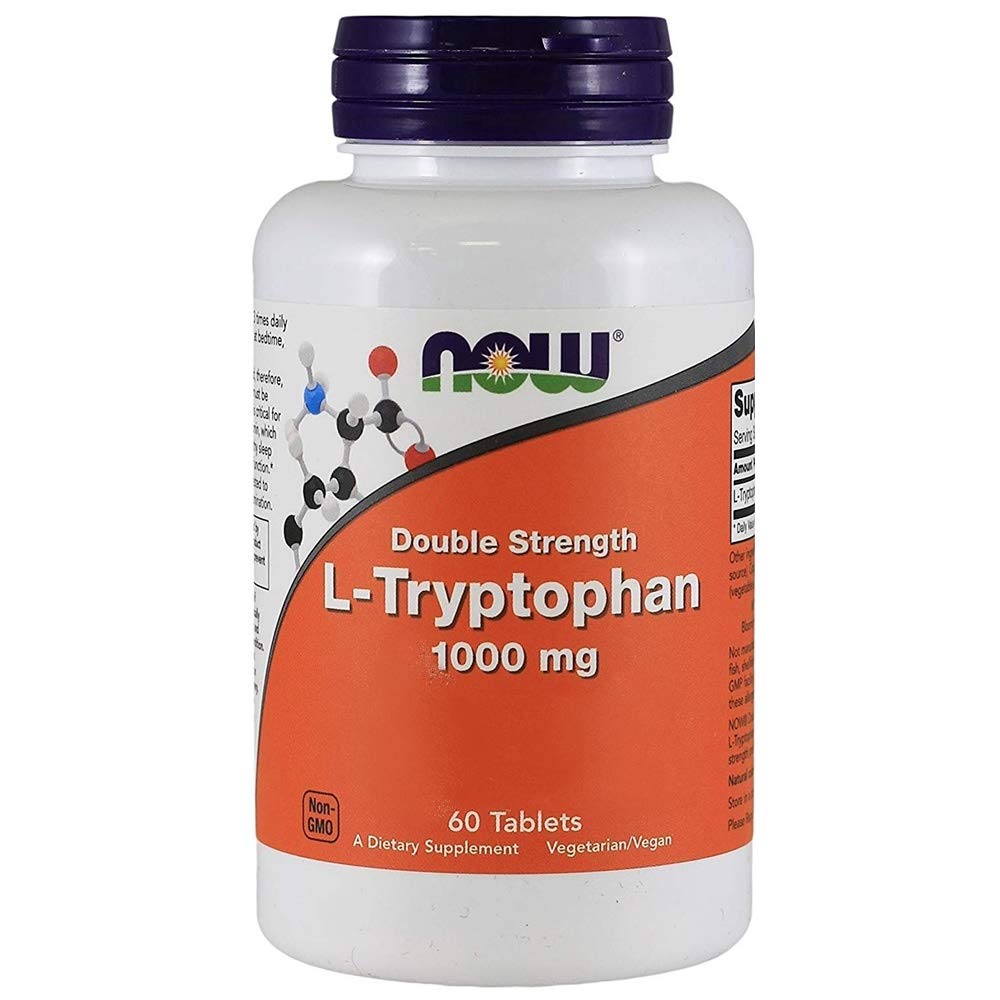 NOW Foods L-Tryptophan 1000mg Tablets - 120 Count - image 3
