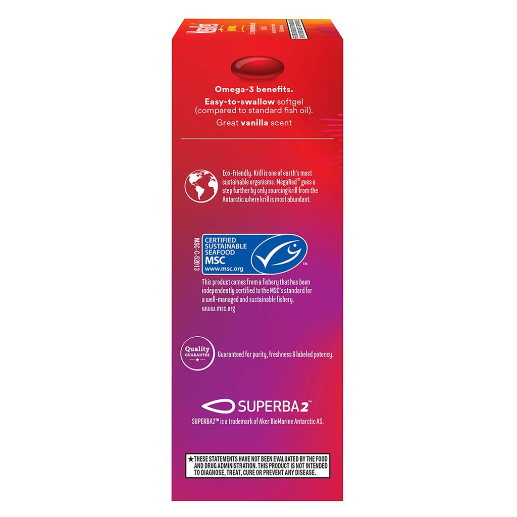 MegaRed Advanced 4in1 Omega-3 Fish & Krill Oil 500mg - 40 Softgels - image 5
