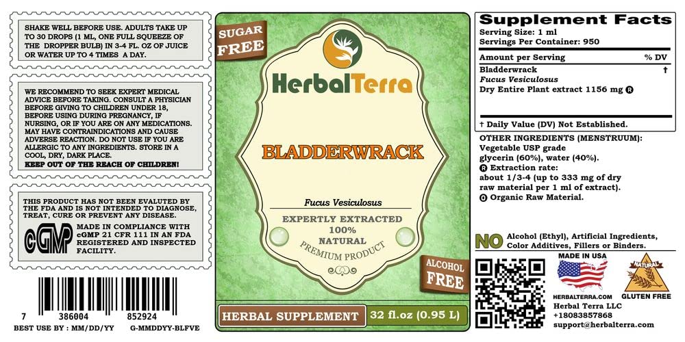 Herbal Terra LLC Bladderwrack (Fucus Vesiculosus) Tincture