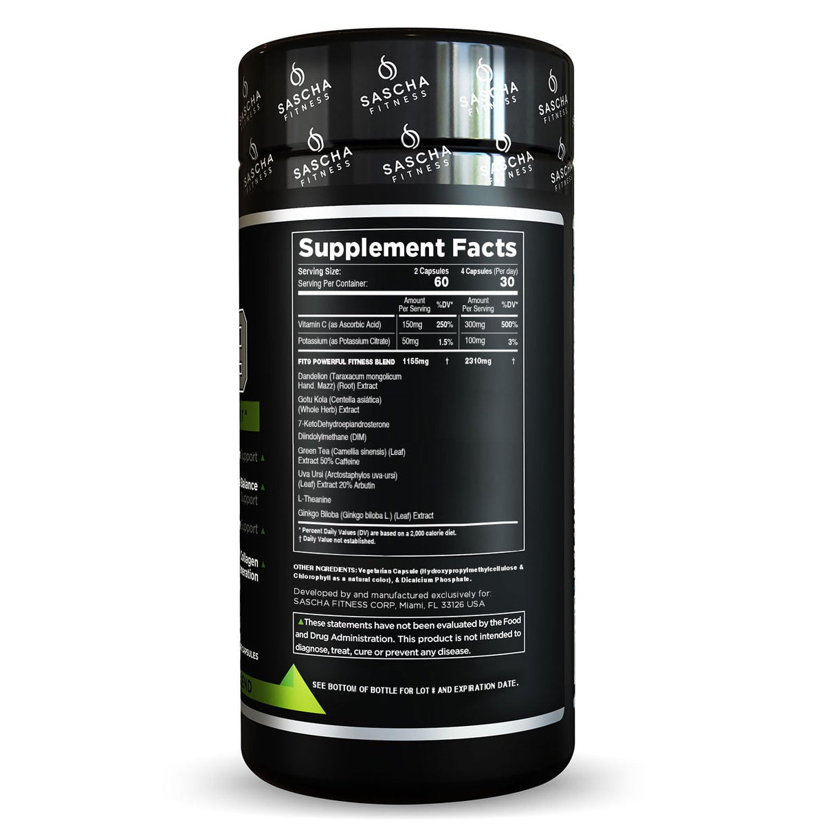 Sascha Fitness Fat Loss Capsules with Collagen Support - 120 Capsules - image 2