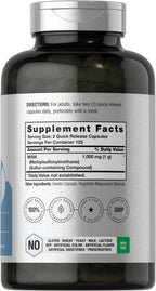Horbäach MSM Supplement 1000mg - 250 Capsules - image 2
