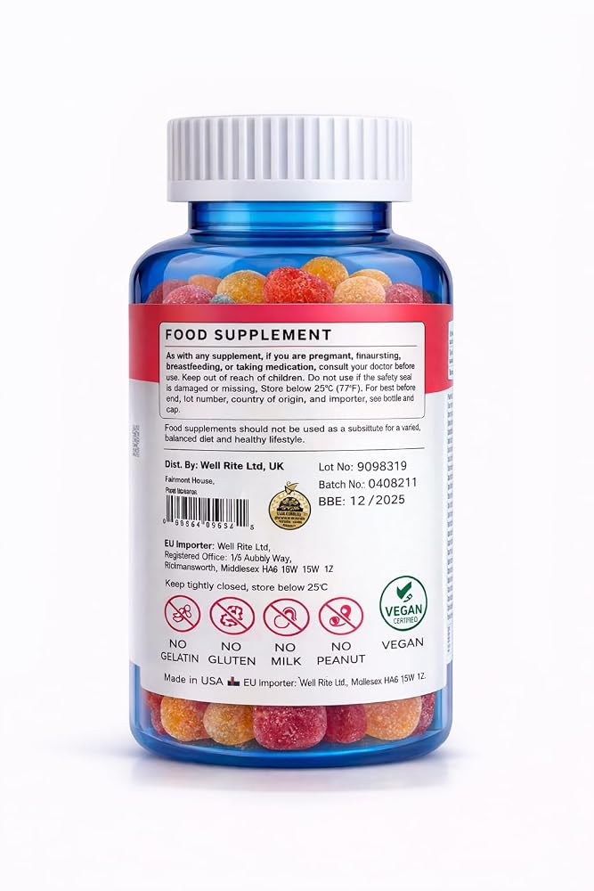 Wellrite Glow Skin Gummy Vitamins Apple Flavored - 60 Gummies - image 3