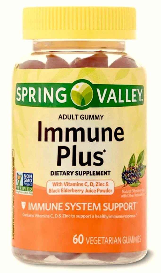 Spring Valley Immune Plus Vegetarian Gummies - 60 Count