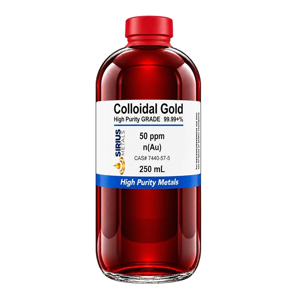 Sirius Metals True Colloidal Gold 50 ppm - 250 mL