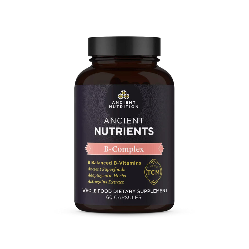 Ancient Nutrition Methylated Vitamin B Complex for Energy - 60 Capsules