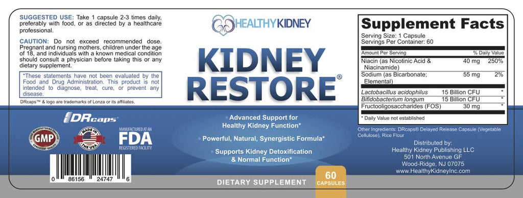 Kidney Restore Kidney Support Supplement - 60 Capsules - image 6