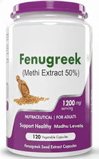 Generic Fenugreek Seed Extract Supplement - 120 Vegetarian Capsules