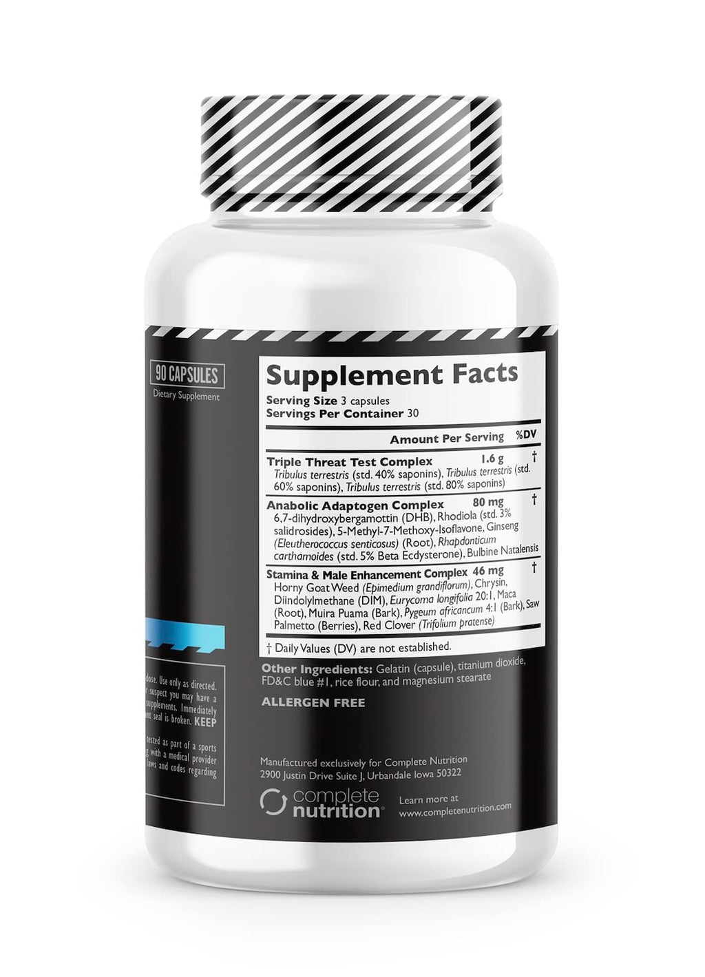 Complete Nutrition Legal Limit Labs Testosterone Support Complex - 90 Capsules - image 2