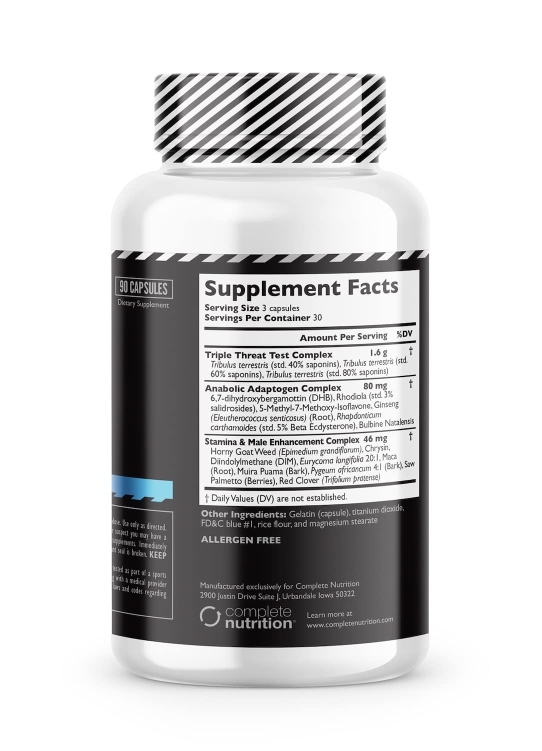 Complete Nutrition Legal Limit Labs Testosterone Support Complex - 90 Capsules - image 2