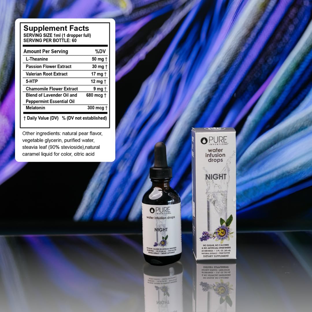Pure Inventions Night Pear Flavored Water Infusion Drops - 2oz - image 7