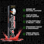 Liquid Core Apollo Energy Gum 80mg Caffeine - 25 Pieces - image 2