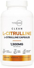 Type Zero L-Citrulline 1500mg - 180 Capsules