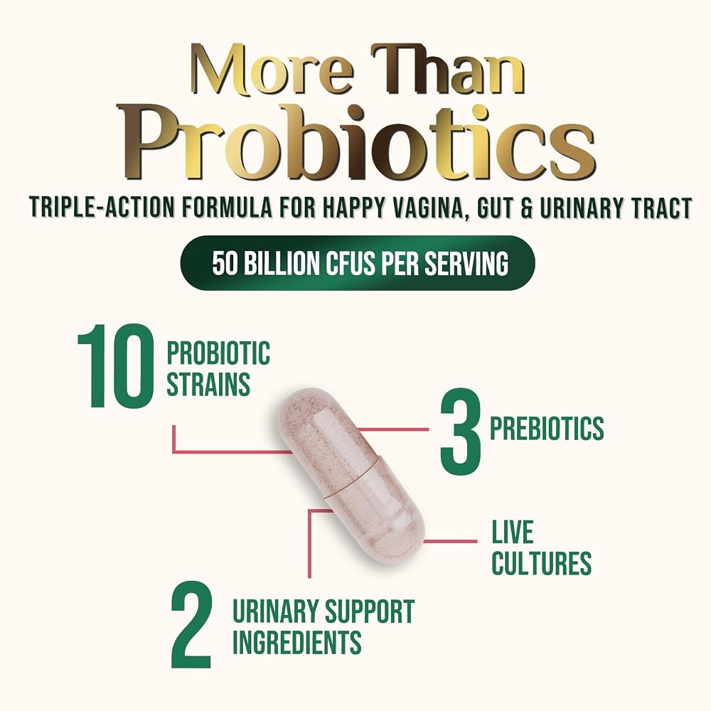 Nature's Nutrition Vaginal Probiotics for Women - 50 Billion CFU per