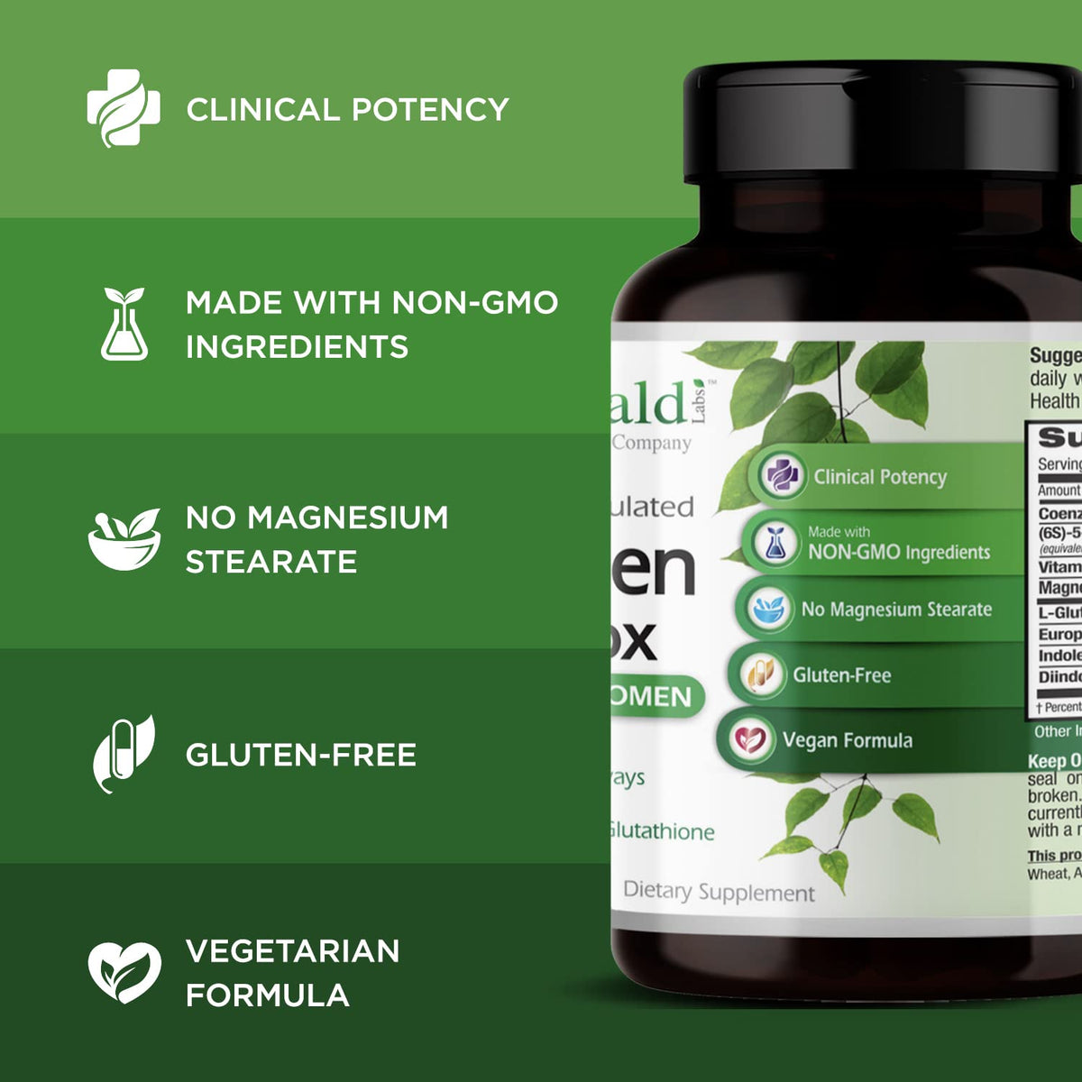 EMERALD LABS Estrogen Detox - 60 Vegetable Capsules - image 4