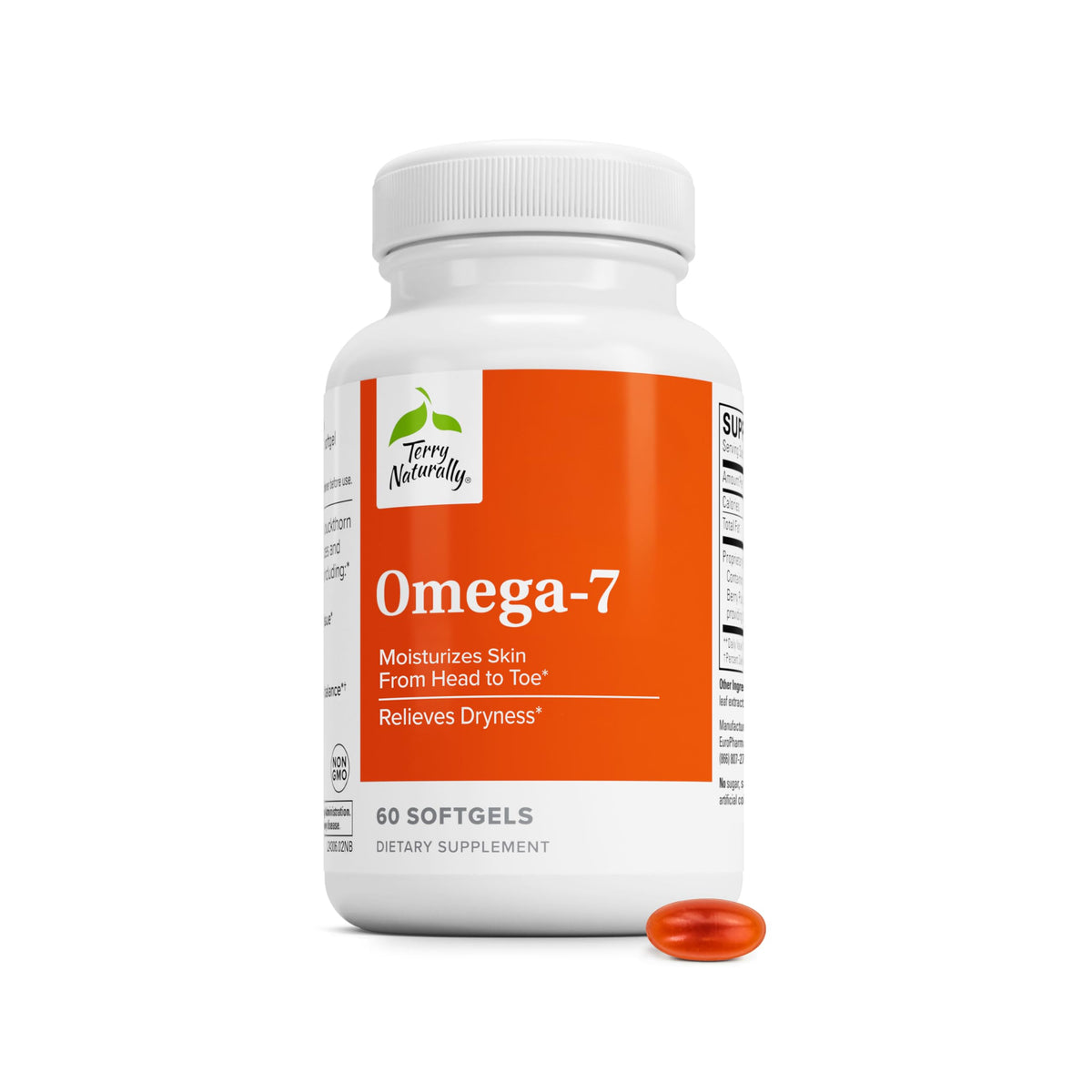 Terry Naturally Omega Softgels for Skin Hydration - 120 Count