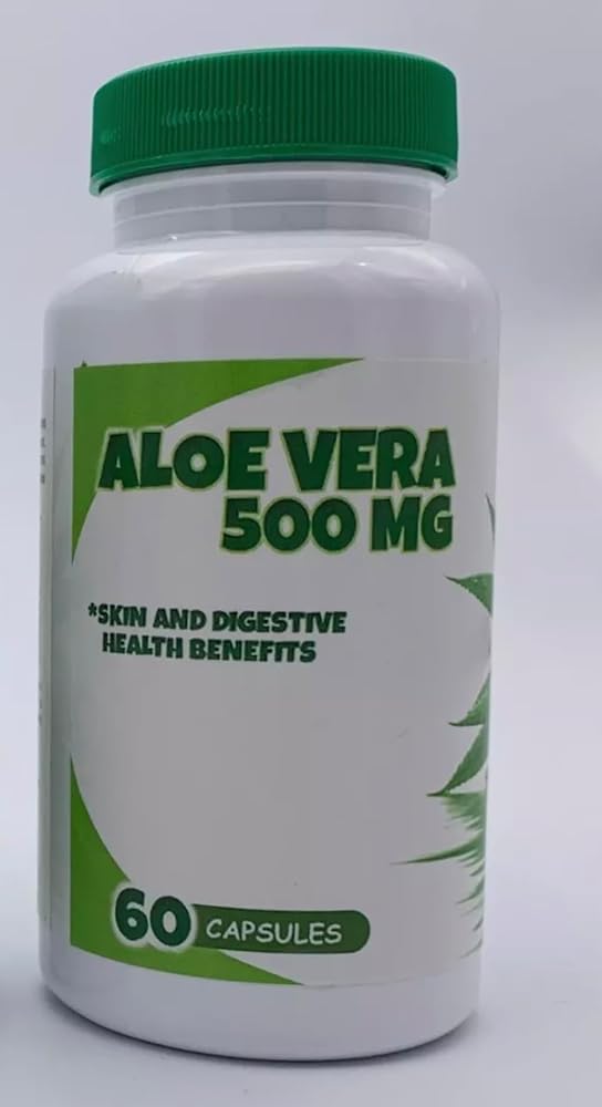 Generic Aloe Vera 500mg Extract Capsules Digestive Support - 60 Capsules - image 4