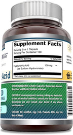 Amazing Nutrition Hyaluronic Acid 100 mg Capsules - 120 Count - image 2