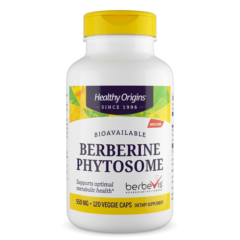Healthy Origins Berberine Phytosome 550 mg - 120 Vegetarian Capsules