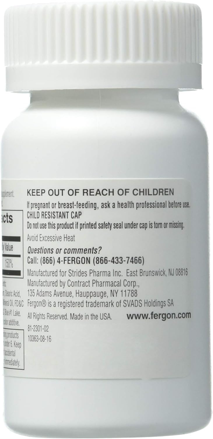 Fergon High Potency Iron Supplement - 100 Tablets - image 2