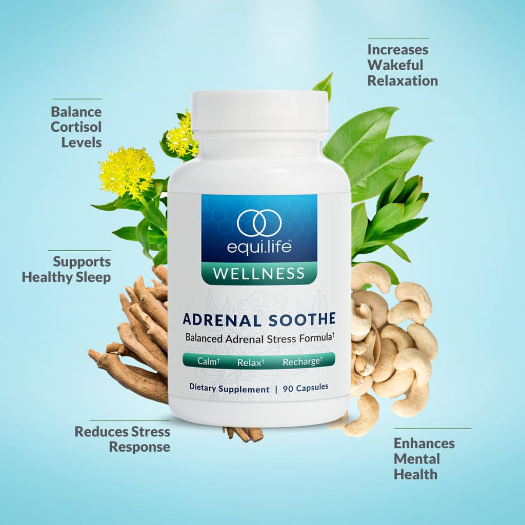 Equilife Adrenal Soothe Capsules for Stress & Sleep Support - 90 Capsules - image 3