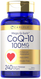 Carlyle CoQ10 100mg Softgels - 240 Count