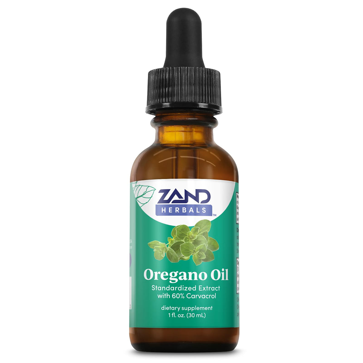 ZAND Oregano Oil Drops Wellness Support 60% Carvacrol - 1 fl oz