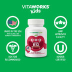 VitaWorks Chewable Vitamin B12 for Kids 1000 mcg - 120 Count - image 6