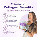 VitaMedica Collagen Peptides Powder Hydrolyzed Types I & III - 2 Pack - image 2