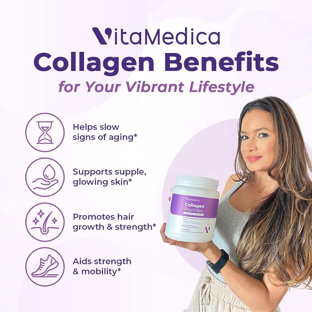 VitaMedica Collagen Peptides Powder Hydrolyzed Types I & III - 2 Pack - image 2
